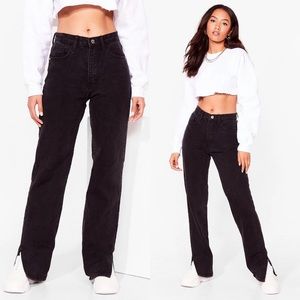 Slit's Black Now or Never High-Waisted Jeans